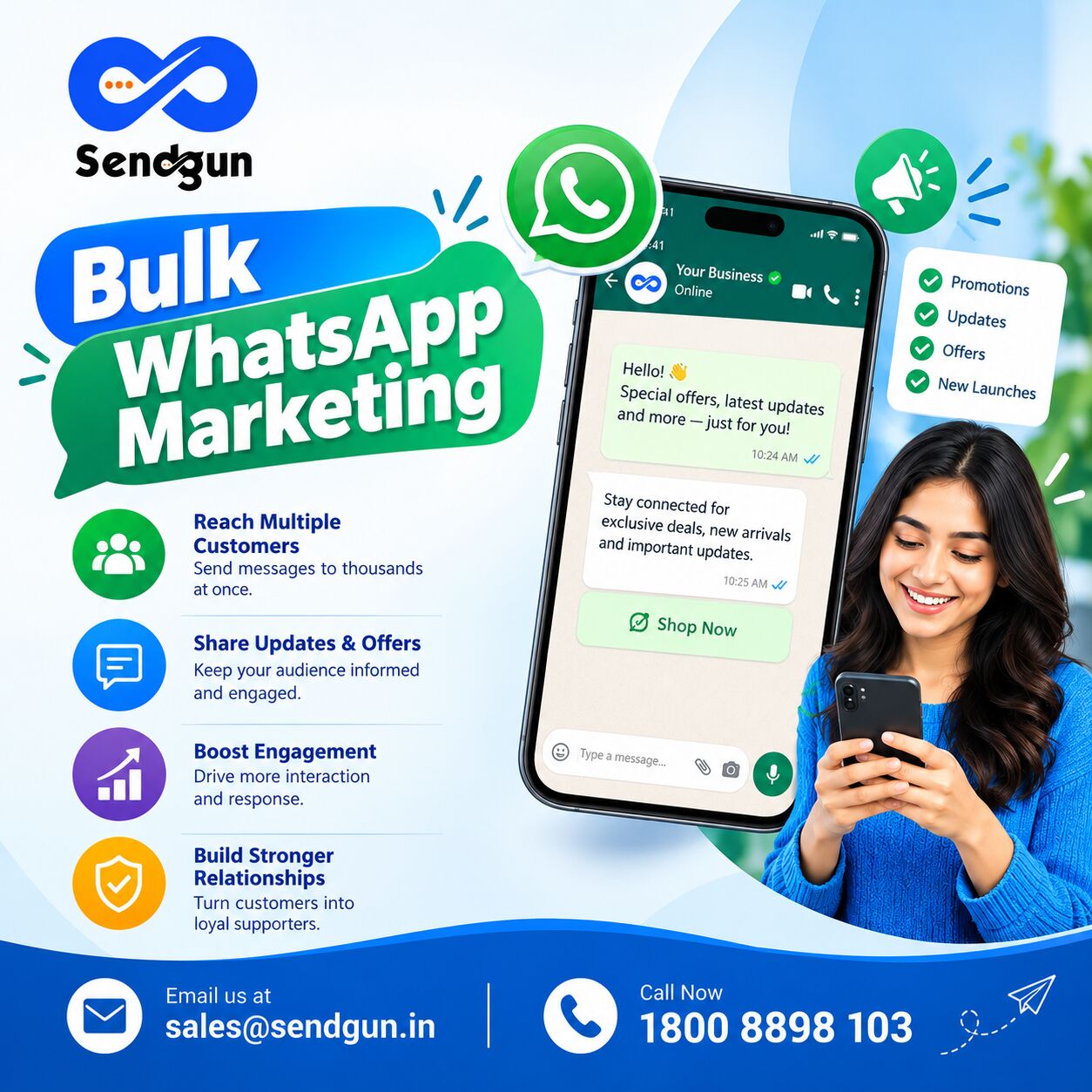 Jaipur, Technical, Improve Customer Reach With Bulk Whatsapp Marketing