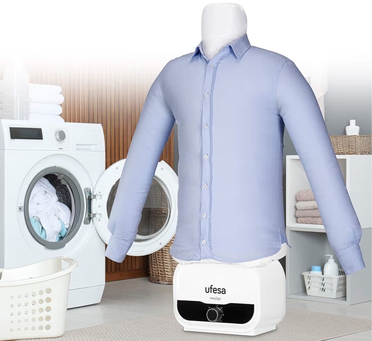 Jeddah, Clothing & Accessories, SAR 250,  Ufesa SV1200 Automatic Ironing And Drying, Plastic Aluminium, White
