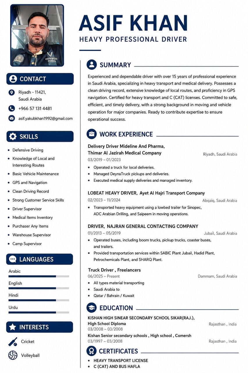 Riyadh, Job Seekers, I Am Looking Driver Job Medical Delivery Driver Madeline And Pharma Items