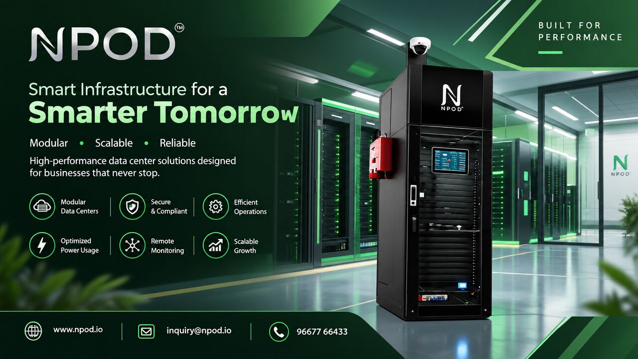 Noida, Computer, Modular Data Center Solutions For Business Expansion