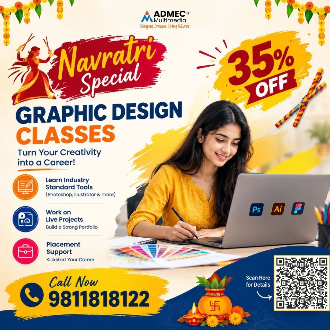 New Delhi, Education, Navratri Special &ndash; Graphic Design Classes At 35% OFF