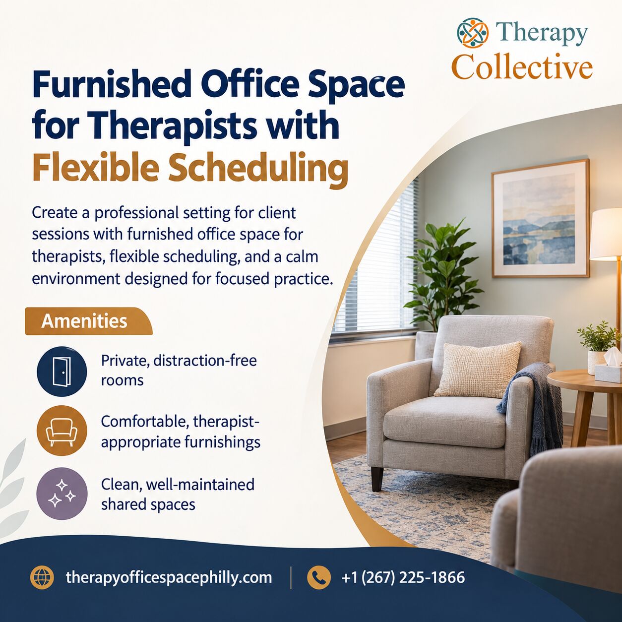 New York, Business, Flexible Office Space For Therapists With Furnished Rooms