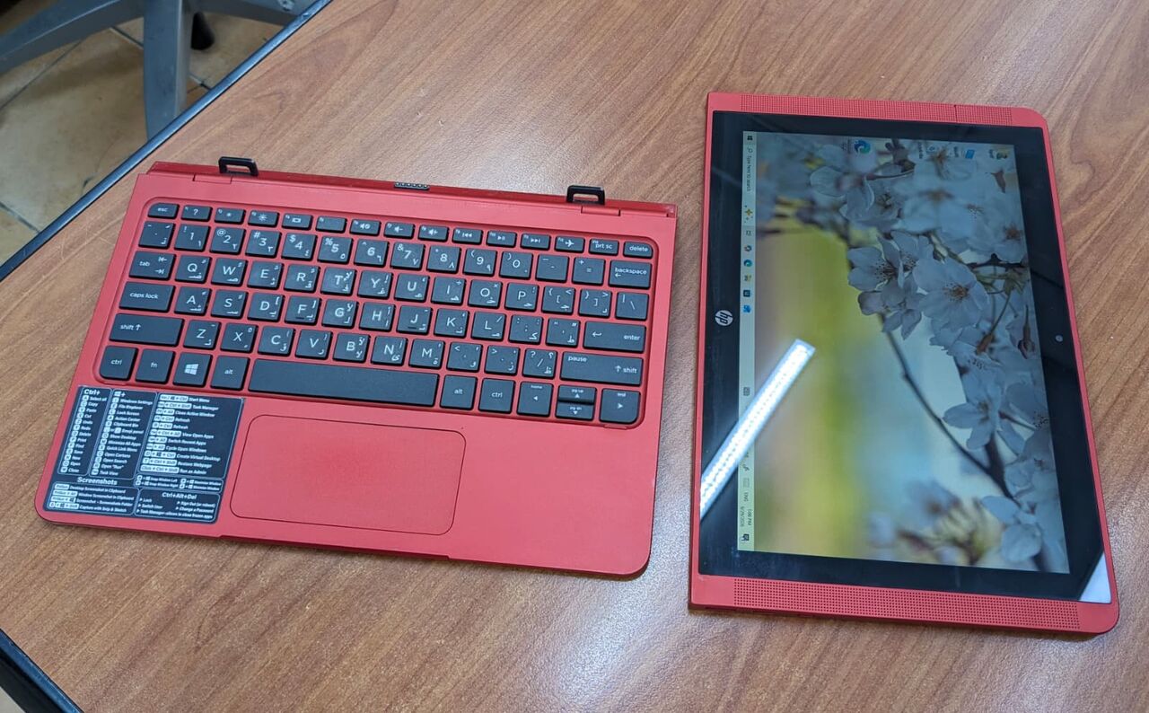 Manama, Computers, BHD 38,  HP Detachable Intel(R) Atom(TM) 2in1 Touch Laptop + Tablet Windows Ready To Use