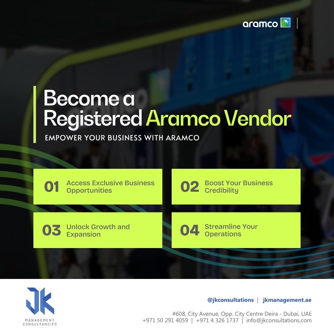 Riyadh, Business, Become A Registered Aramco Vendor In Saudi Arabia | Business Registration Support