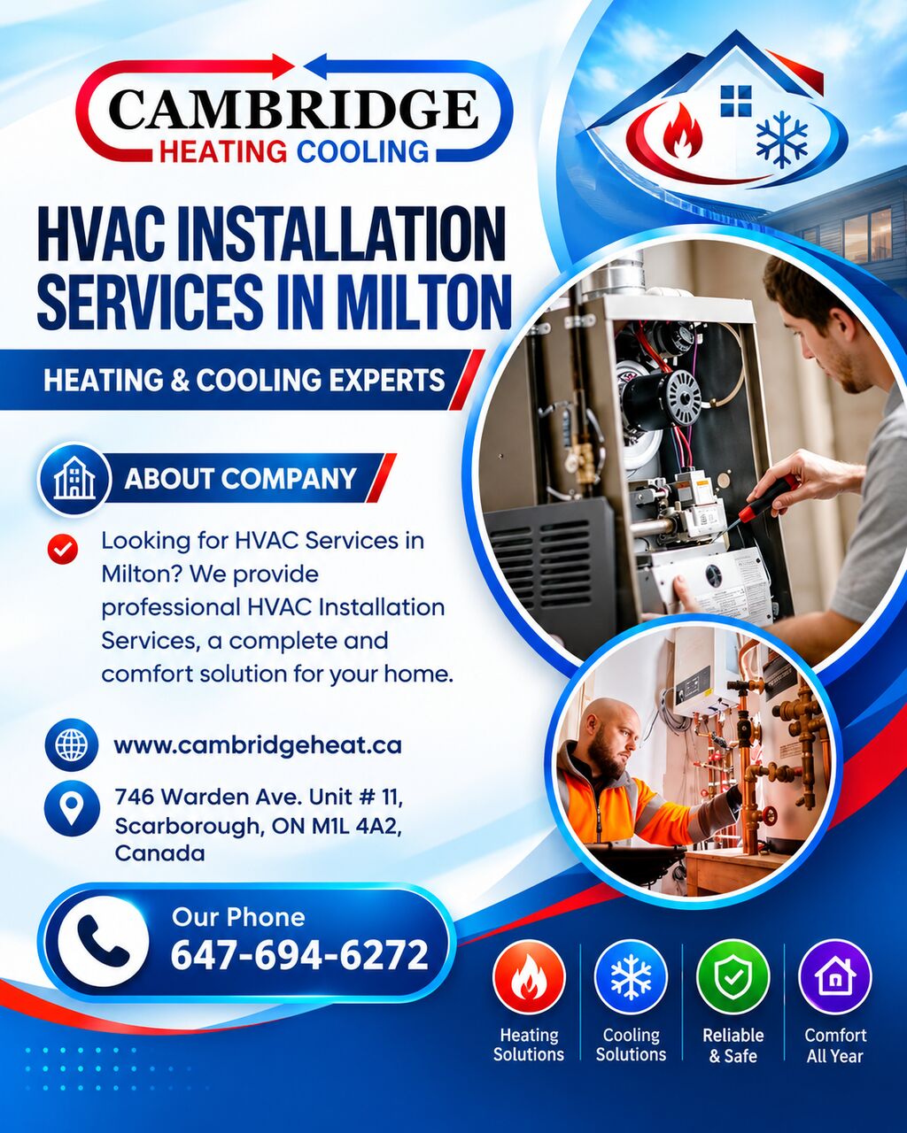 Toronto, Appliance Repair, HVAC Installation Services In Milton | Heating & Cooling Experts