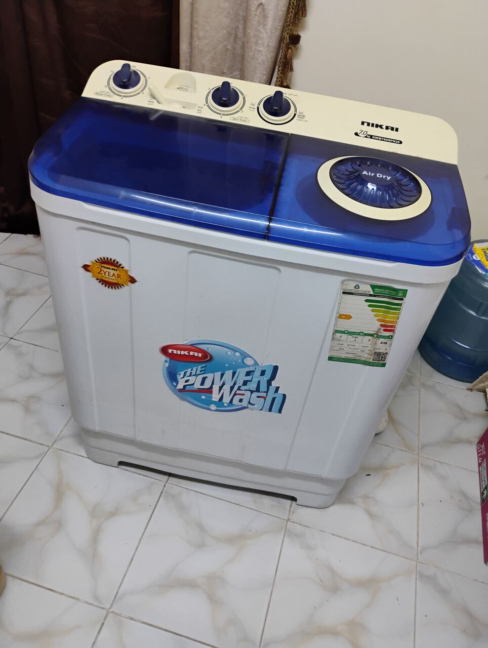 Yanbu, Household Items, SAR 290,  Semi-Automatic, NIKKAI, Washing Machine, 7KG, 220Volts, For Sale