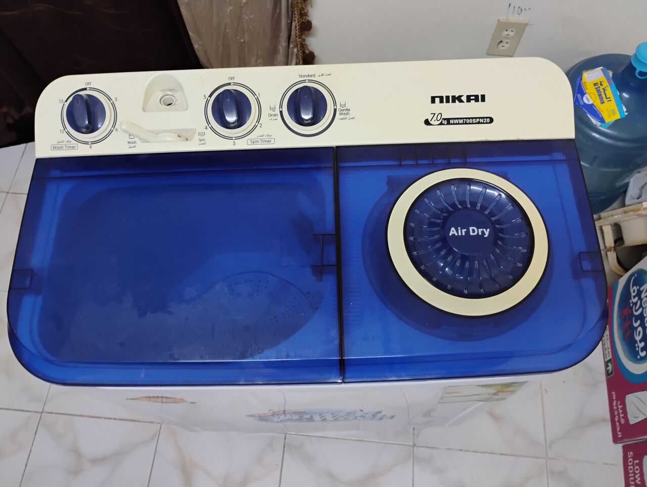 Yanbu, Household Items, SAR 290,  Semi-Automatic, NIKKAI, Washing Machine, 7KG, 220Volts, For Sale