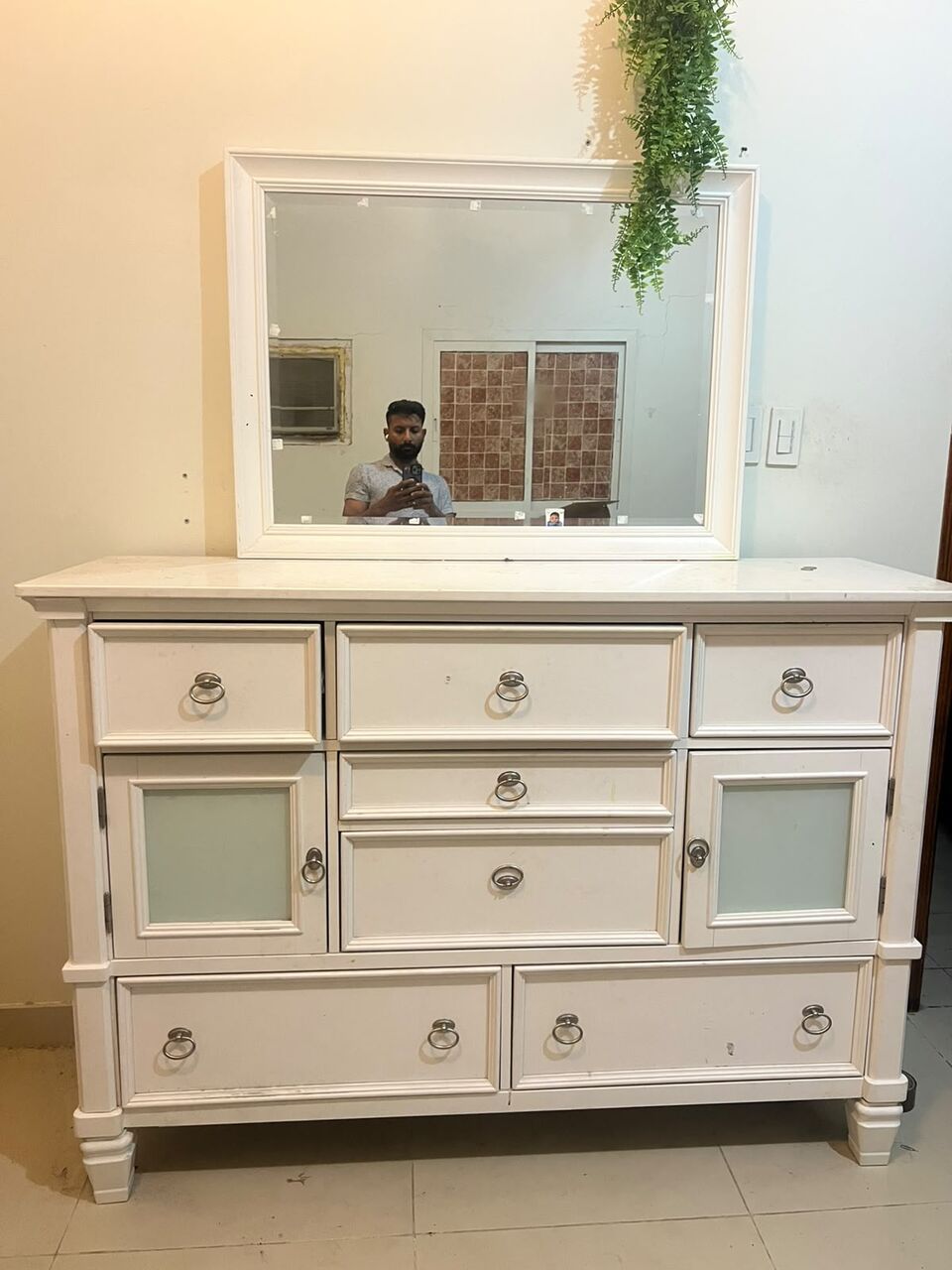 Khobar, Furniture, SAR 1500,  Selling Ashley Furnitures - Full Bed Set + 2 Sofa + Cupboards + 0547138455