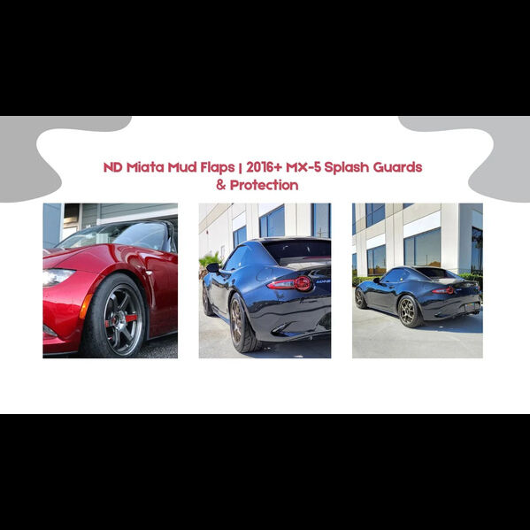 New York, Auto Parts, USD 90,  ND Miata Mud Flaps | 2016+ MX-5 Splash Guards & Protection &ndash; Megachip