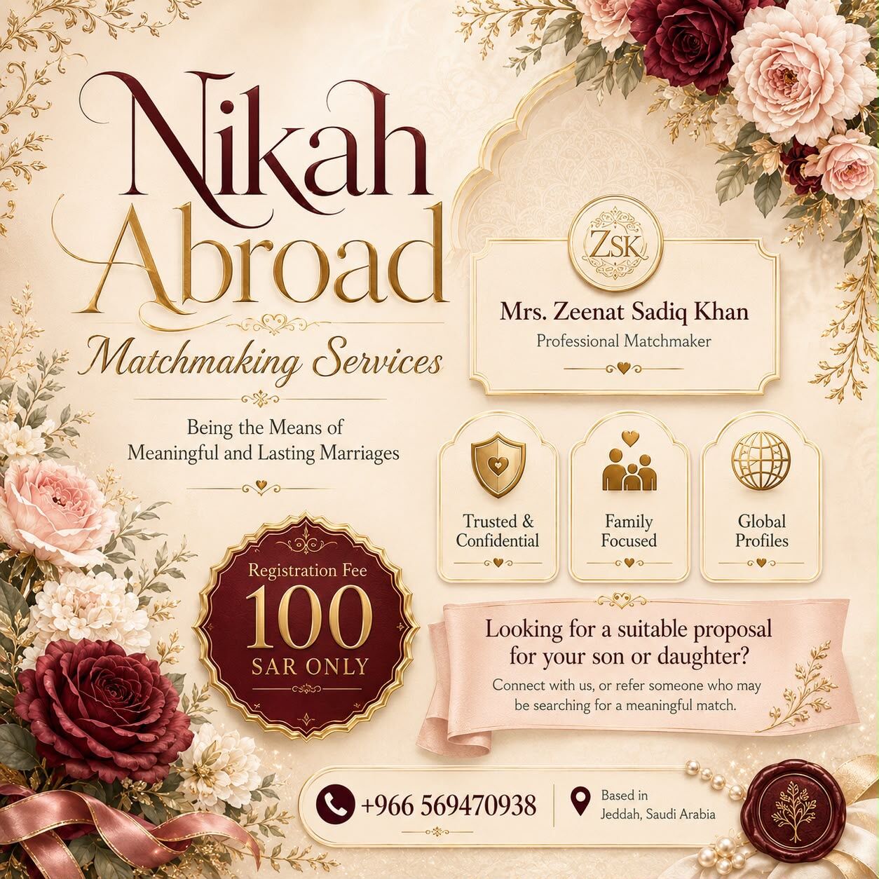 Jeddah, Jewelry, SAR 100,  ARE YOU LOOKING FOR A SUITABLE MARRIAGE PROPOSAL?