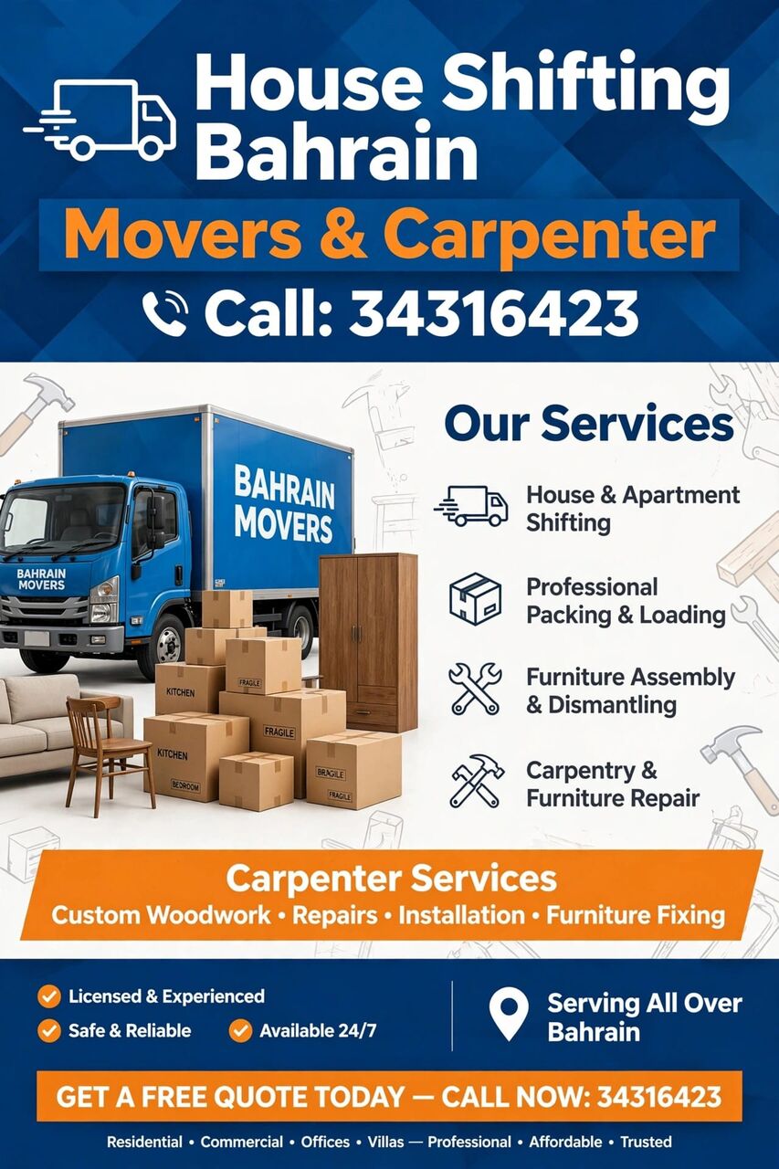 Juffair, Labor/Moving, Moving And Shifting Service With Transport Big 6wheel Truck & Small Pickup Van Available W