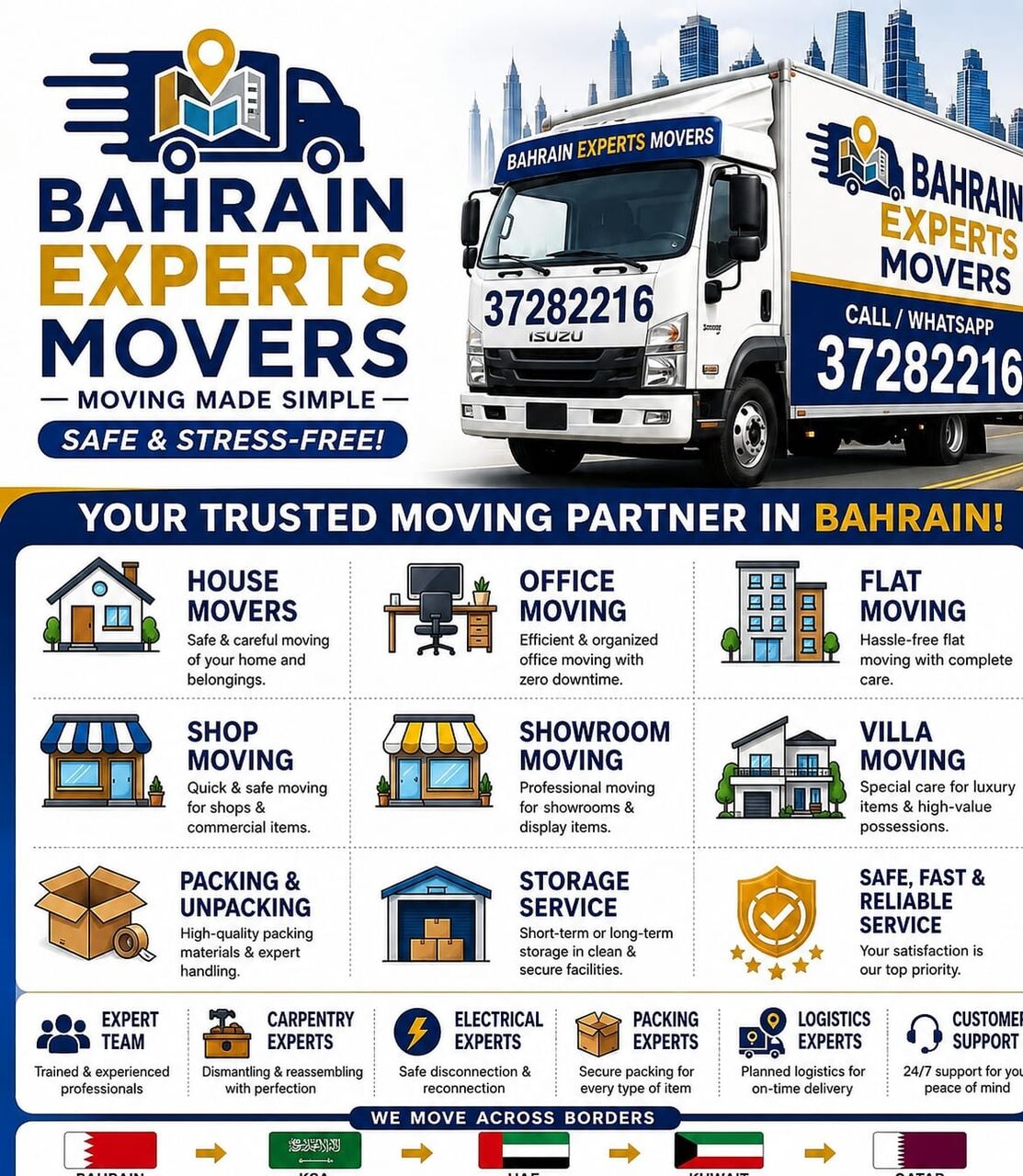 Manama, Labor/Moving, House Shifting Service