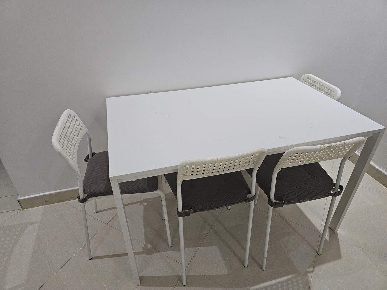 Riyadh, Furniture, SAR 300,  Ikea Dining Table _ Foyr Ikea Chairs