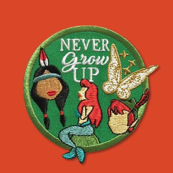 New York, Business, Buy Never Grow Up Scout Patches | Custom Iron-On Badge