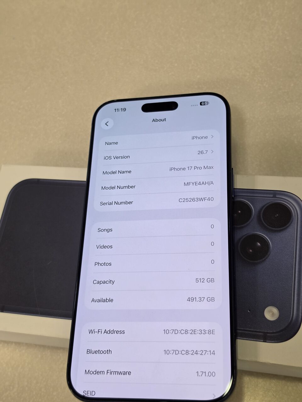 Dammam, Mobile Phones, SAR 4300,  IPhone 17 Pro Max 512 GB
