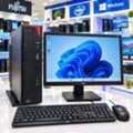BD 63,  FUJITSU CORE I5 COMPUTER SET 8GB RAM 256GB SSD 19" MONITOR Win 11 Pro Office Call/36841488