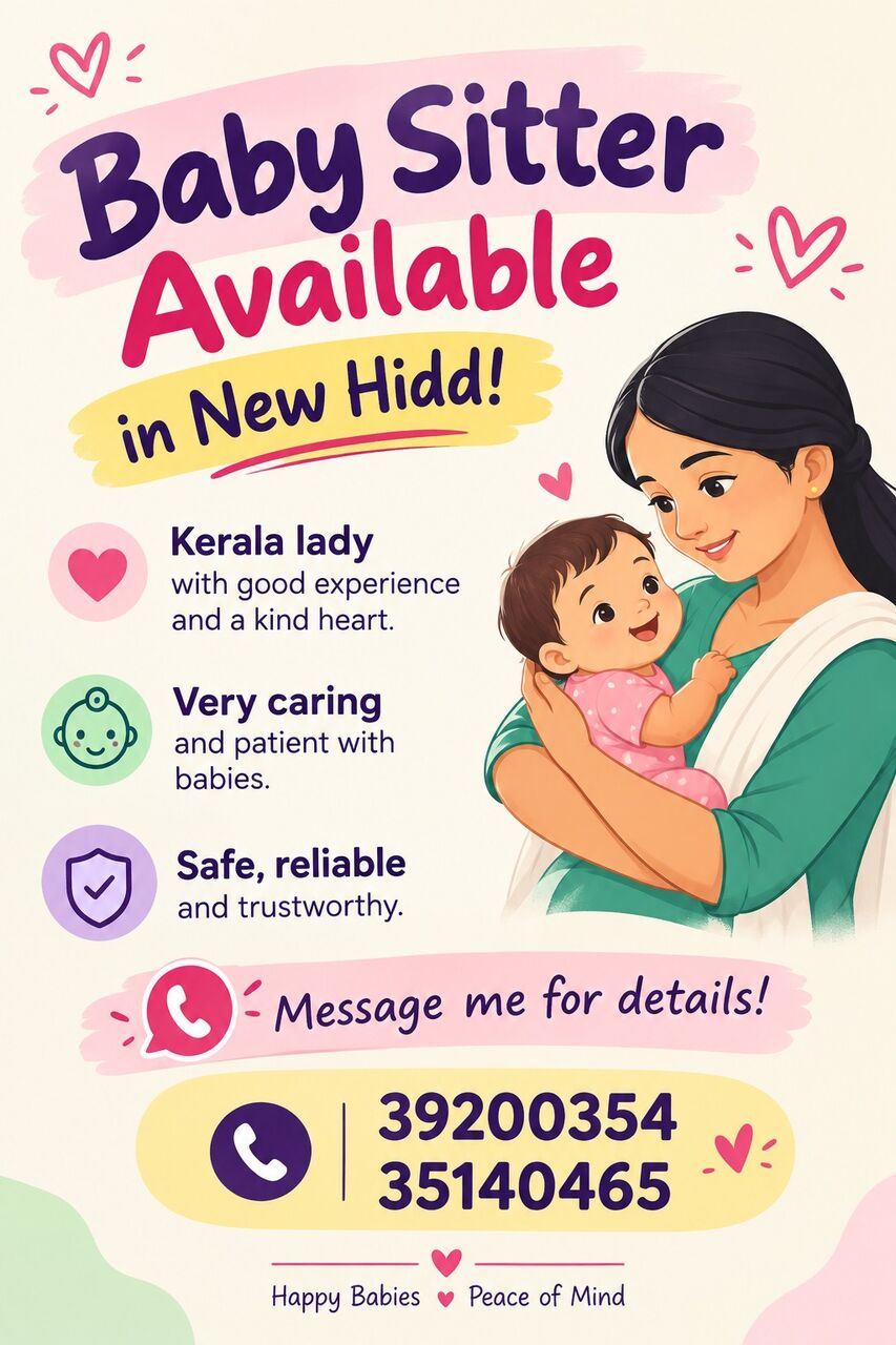 Manama, Daycare, Safe & Caring Home Babysitting &ndash; Kerala Lady