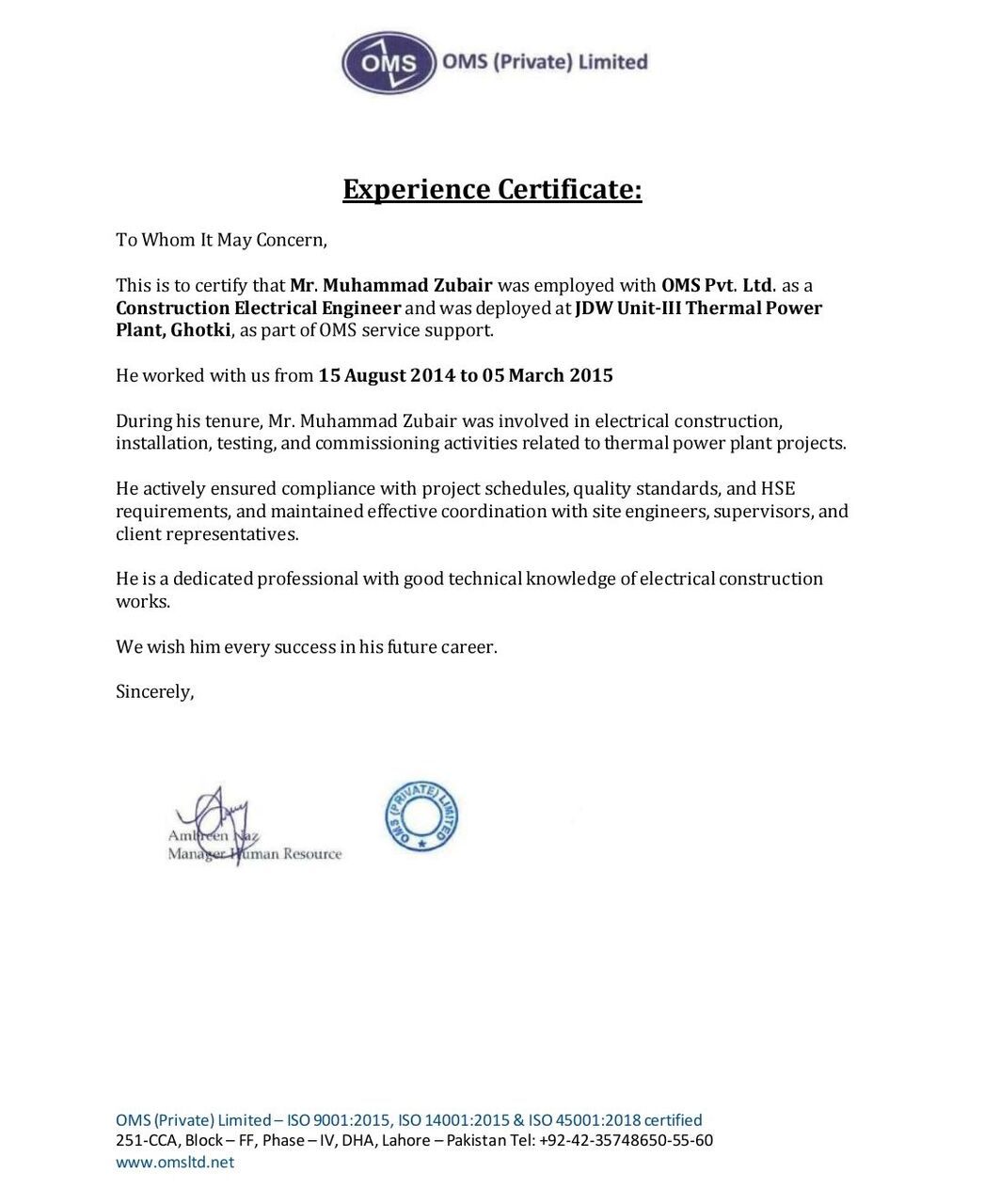 Islamabad, Job Seekers, Electrical Engineer