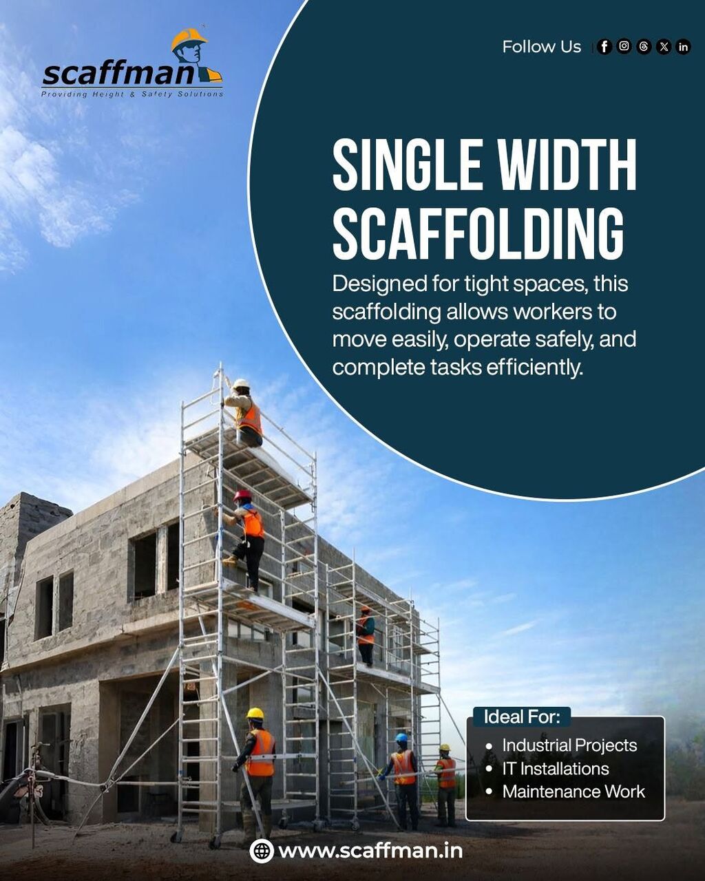 Bangalore, Construction, Aluminium Scaffolding Ladder In Bangalore For Easy Access