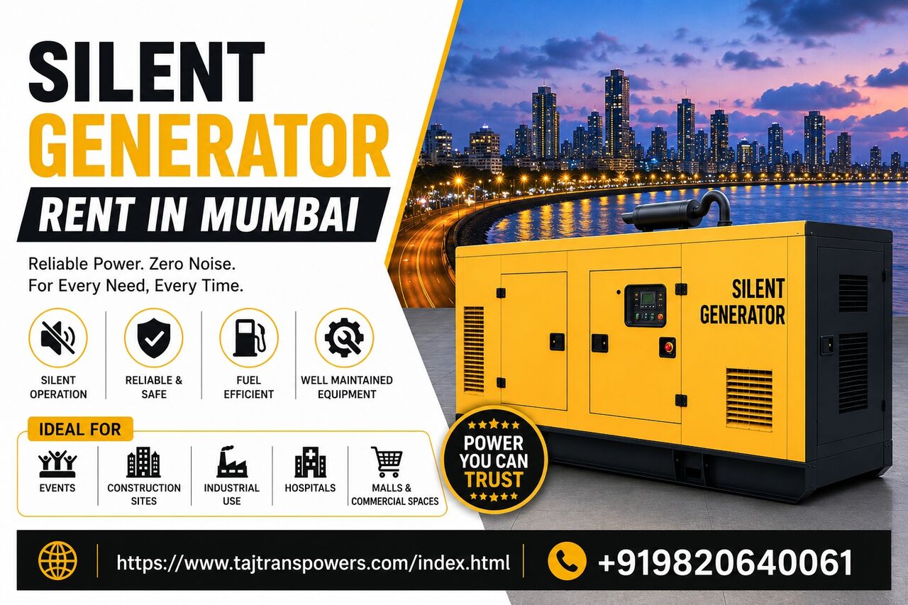 Mumbai, Business, Silent Generator Rent In Mumbai &ndash; Reliable Power Backup