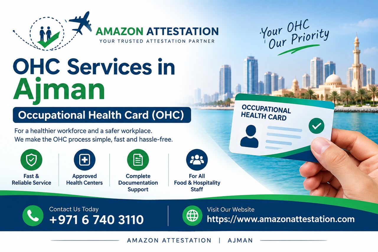 Ajman, General, Occupational Health Card (OHC) Services For Your Employees