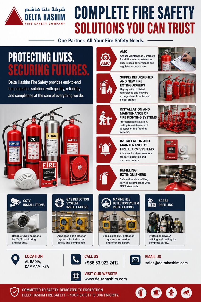 Ras Tanura, Security, Refurbished Fire Extinguisher 10 Lbs, 20 Lbs, 30 Lbs And 125 Lbs
