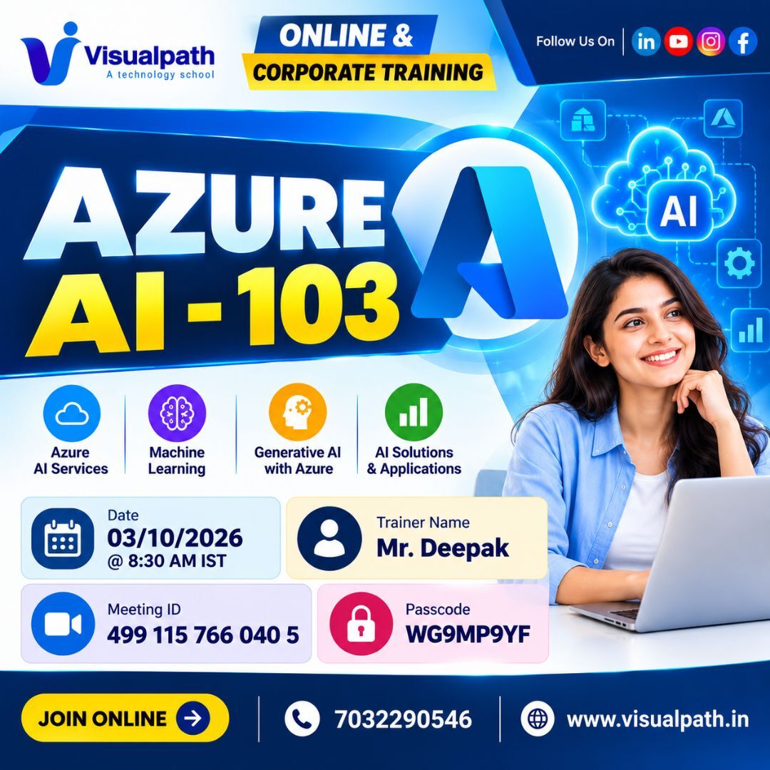 Hyderabad, Education, Azure AI-103 Free Demo: Learn AI Skills Live