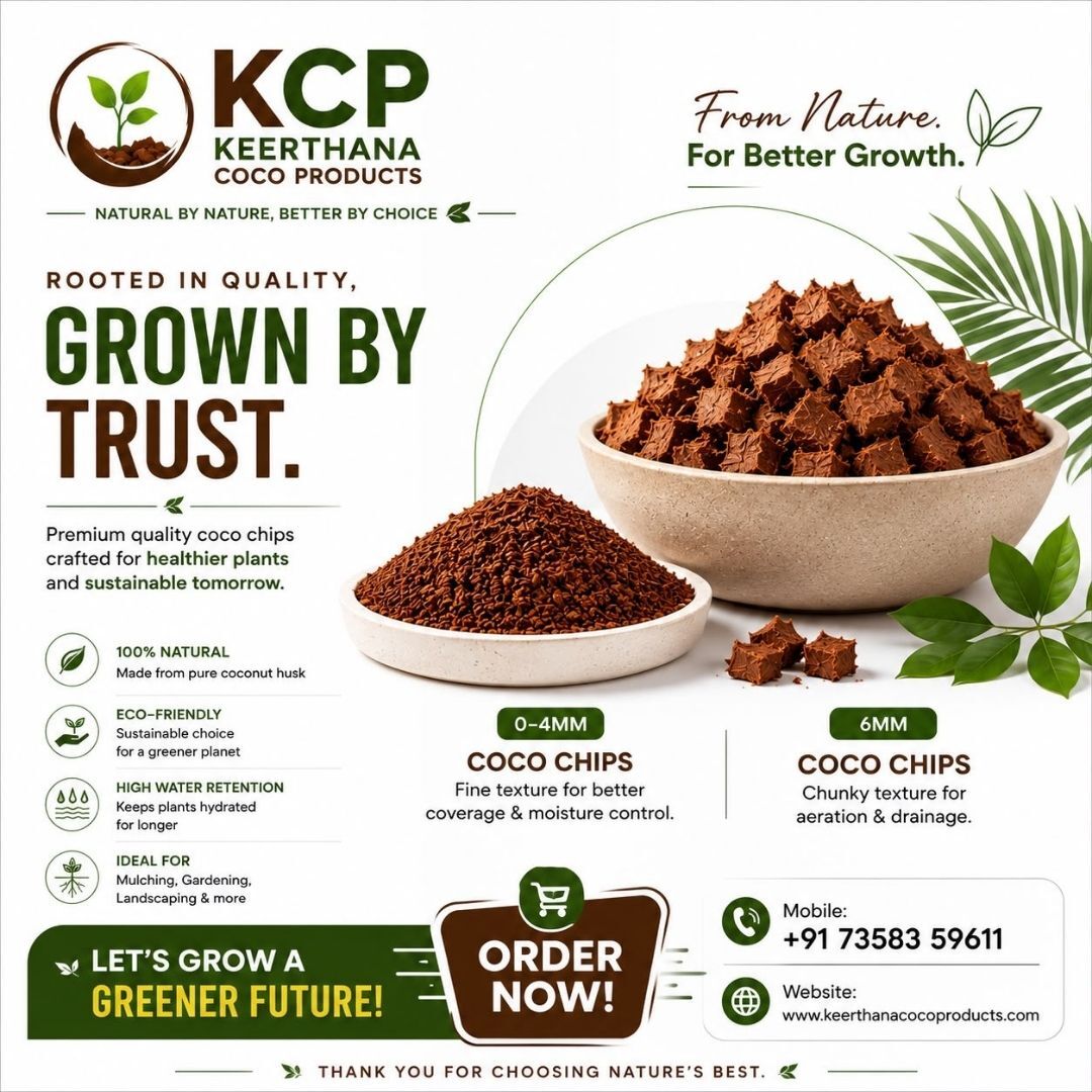 Mumbai, Farm/Garden, Keerthana Coco Products | Premium Coco Chips Supplier
