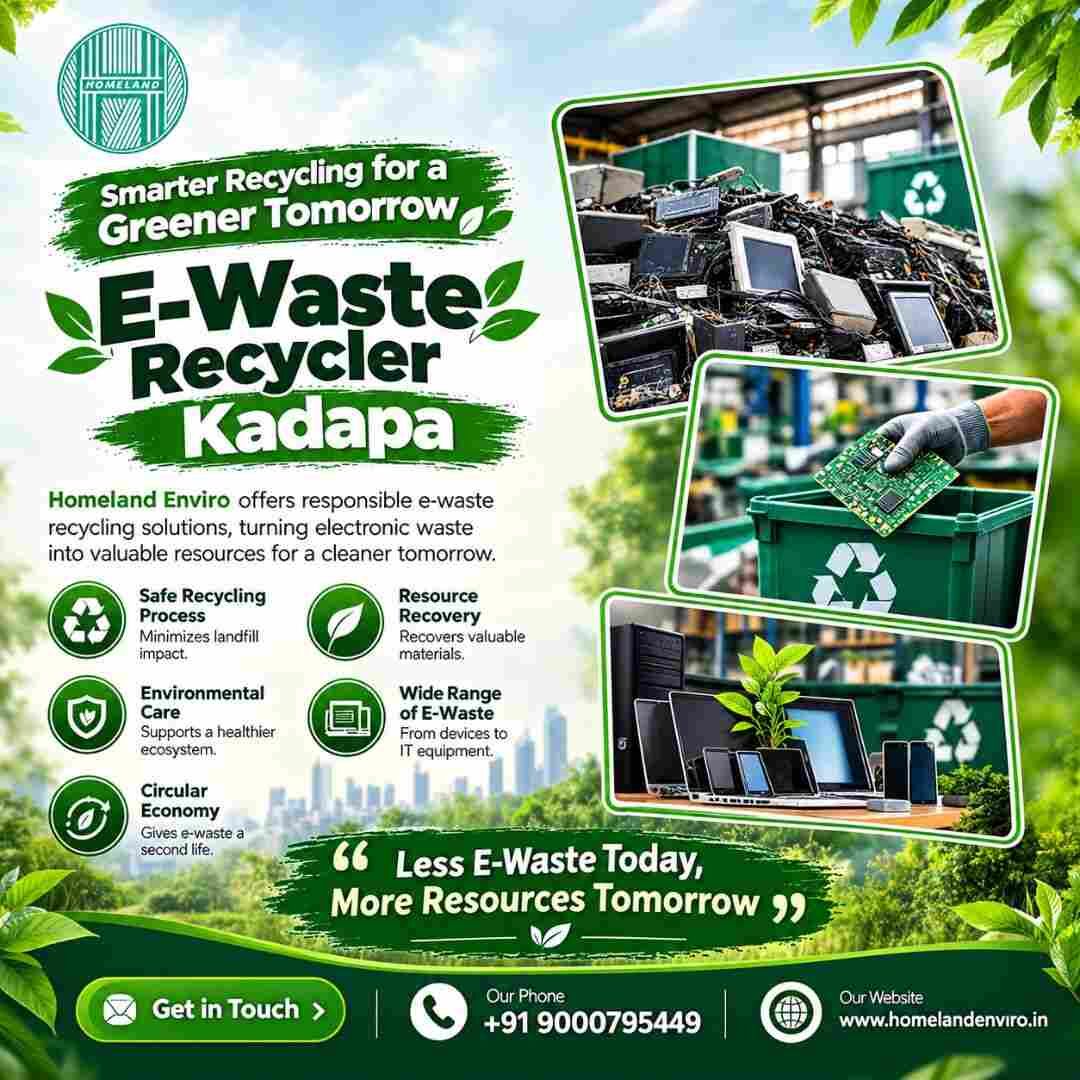 Kurnool, Recycling, E-Waste Recycler Kadapa | Home Land