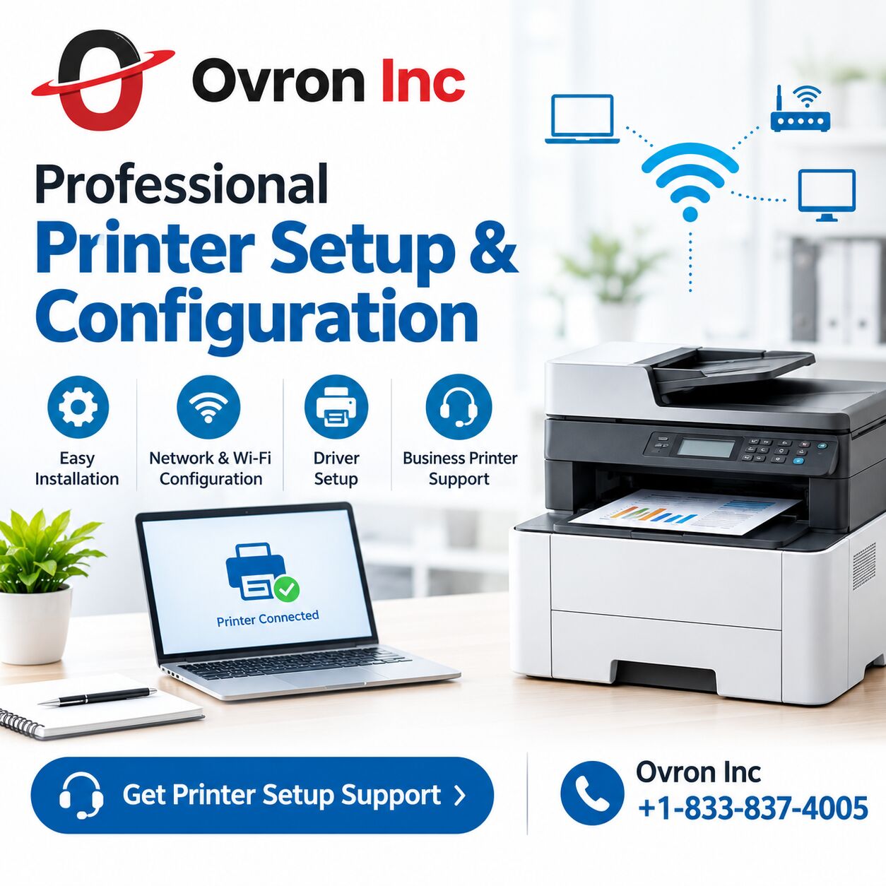 Austin, Computer, Printer Setup And Configuration Services &mdash; Fast, Reliable, All Major Brands | Ovron Inc