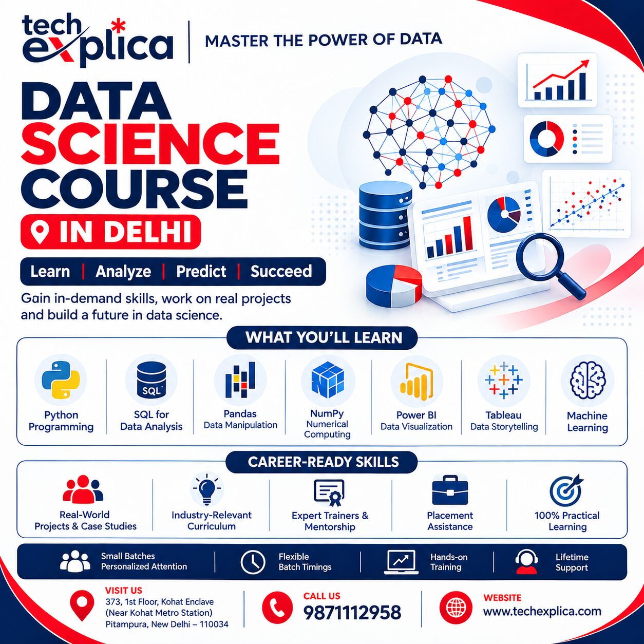 New Delhi, Lessons Offered, Data Science Course In Delhi