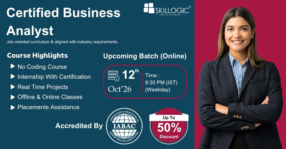 Pune, Education, SKILLOGIC Business Analyst Offline Course In Pune