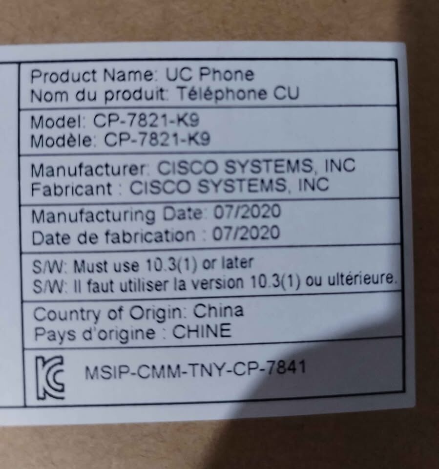 Riyadh, Computers, SAR 300,  CISCO IP PHONES CP7821 K9 BRAND NEW BOXED