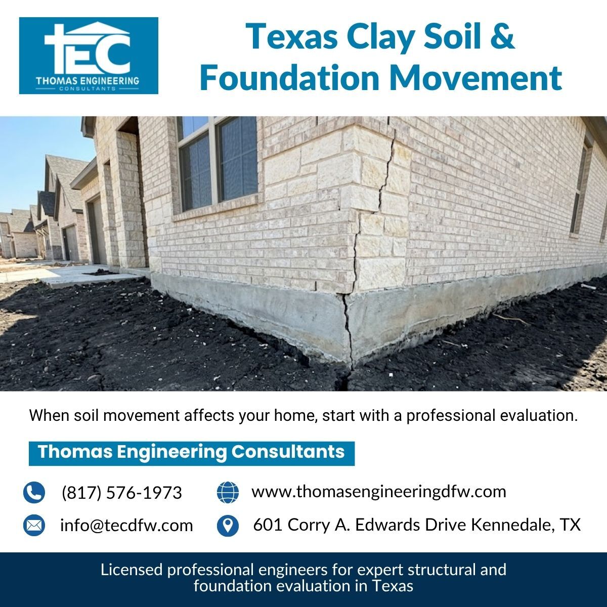 New York, Construction, Texas Clay Soil & Foundation Movement