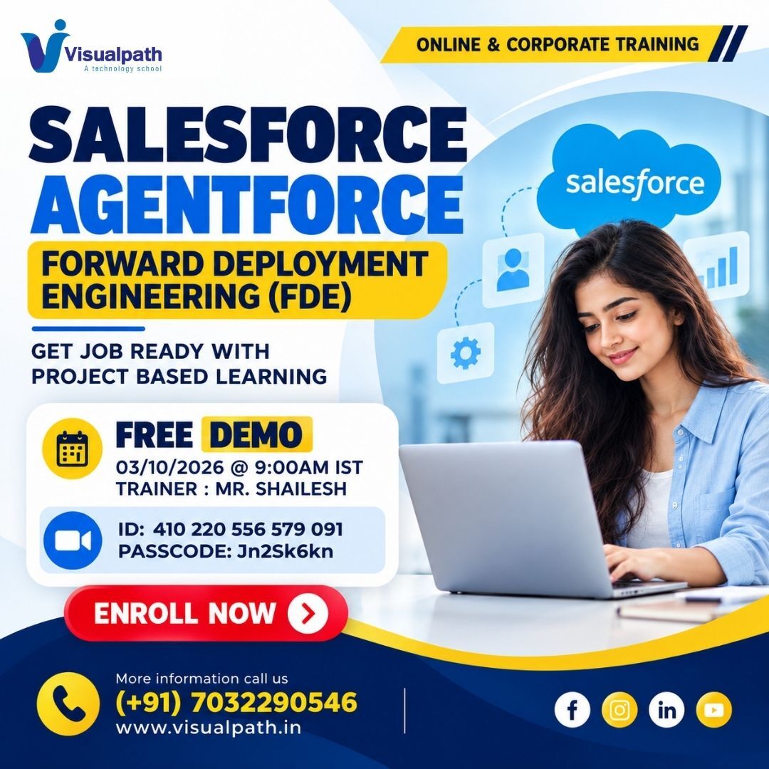Hyderabad, Education, Salesforce Agentforce FDE Course | Online Free Demo
