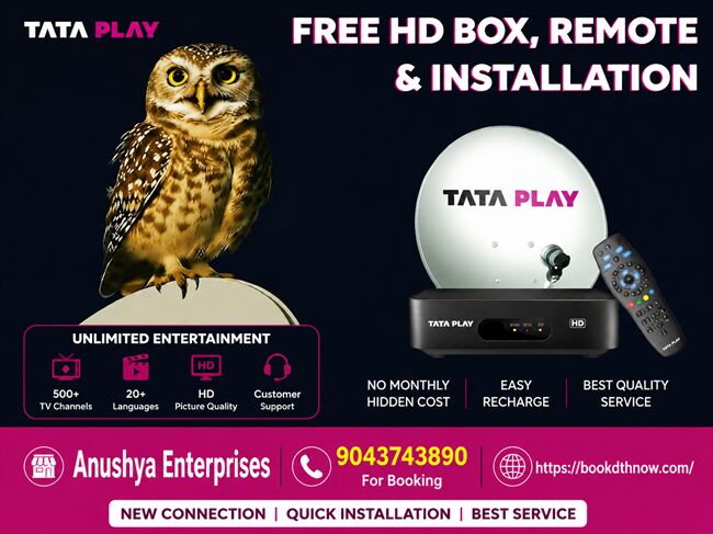 Mumbai, Electronics, INR 3600,  Tata Sky New Connection Pudukkottai | Best DTH Installation | 9043743890