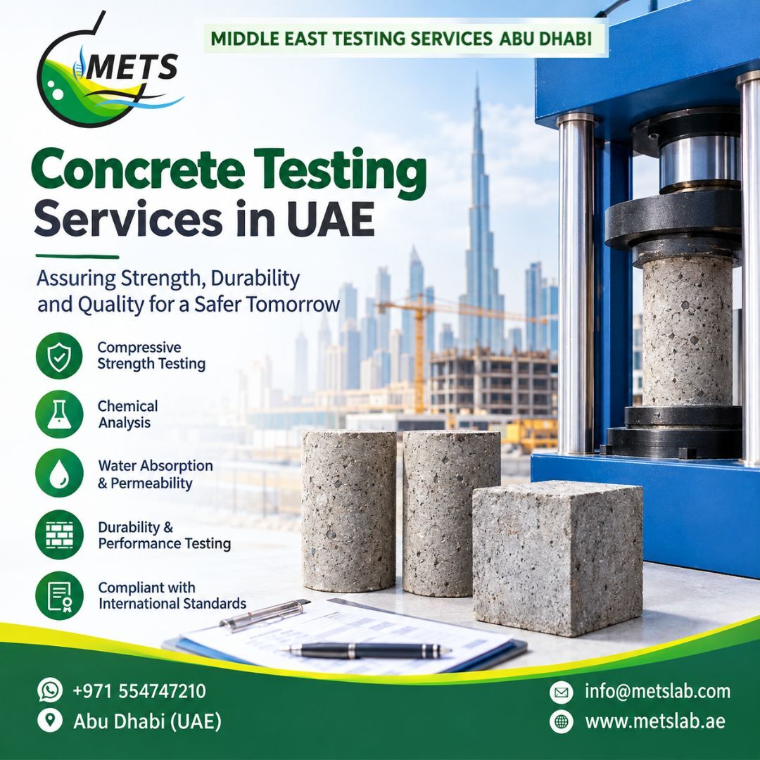 Abu Dhabi, Business, Concrete Material Testing Laboratory UAE For Construction Quality