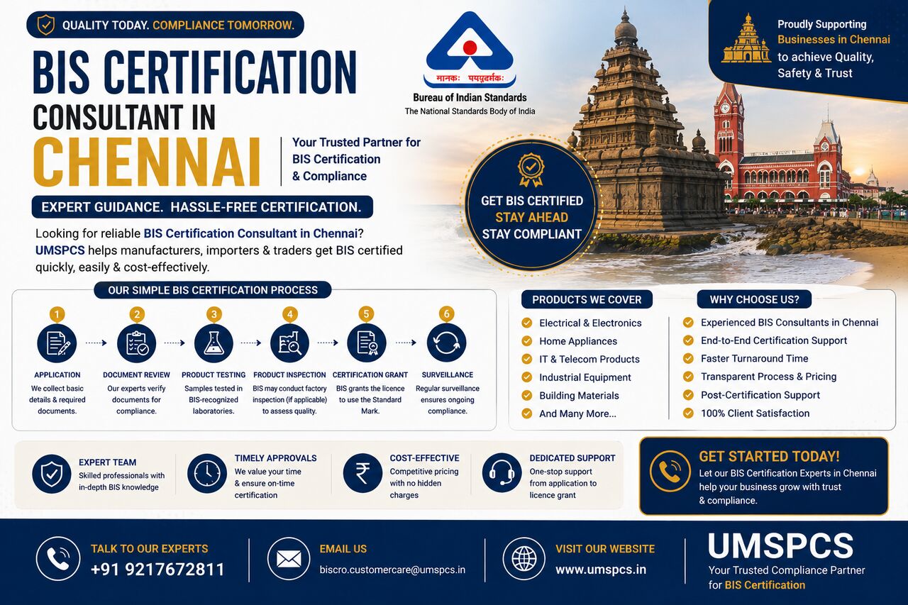 Chennai, Legal, How Can I Choose A BIS Certification Consultant In Chennai?