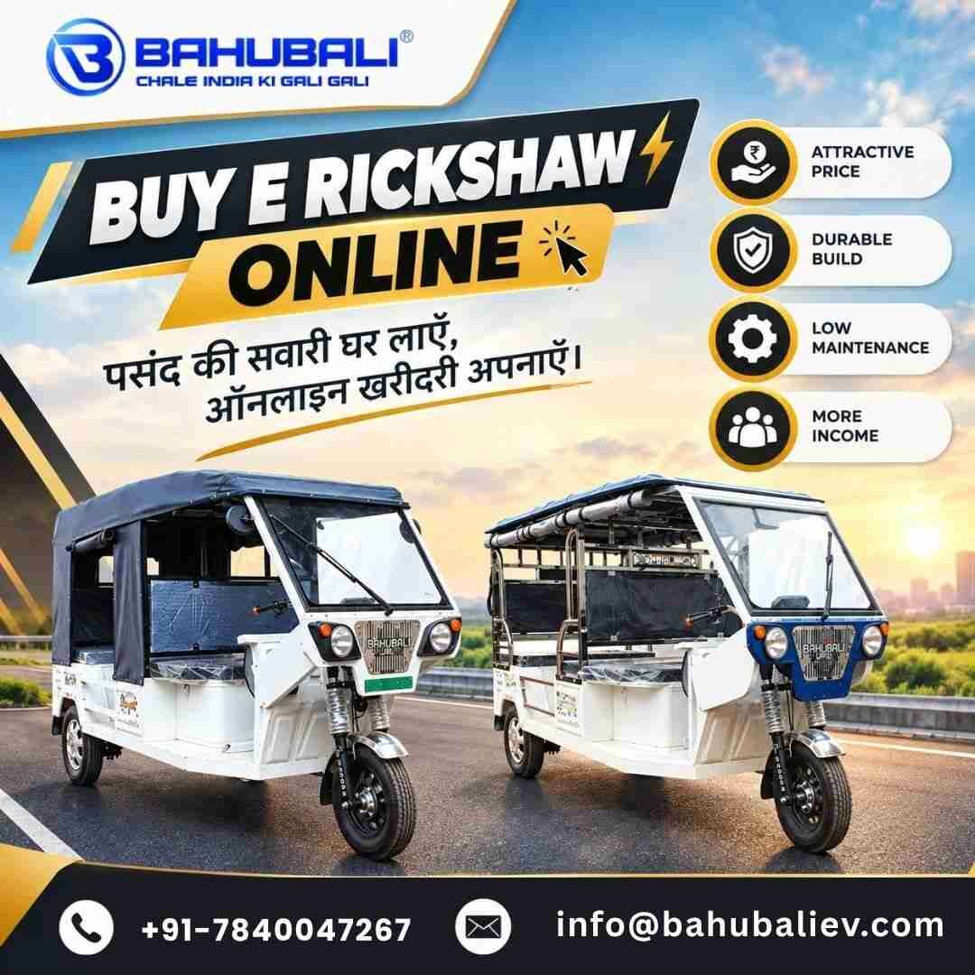 New Delhi, Vehicles, Cars & Trucks , INR 1,  BAHUBALI XXL9 ULTRA,  2026,  Manual,  41 KM,  Buy E Rickshaw Online