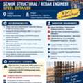 📢 URGENT HIRING – SENIOR STRUCTURAL / REBAR ENGINEER – STEEL DETAILER