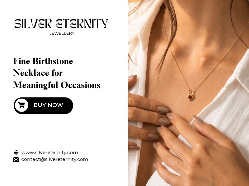 Jaipur, Jewelry, INR 4400,  Buy Now Fine Birthstone Necklace For Meaningful Occasions