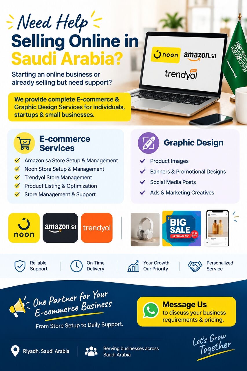 Riyadh, Graphic Design, Professional E-commerce & Graphic Design Services
