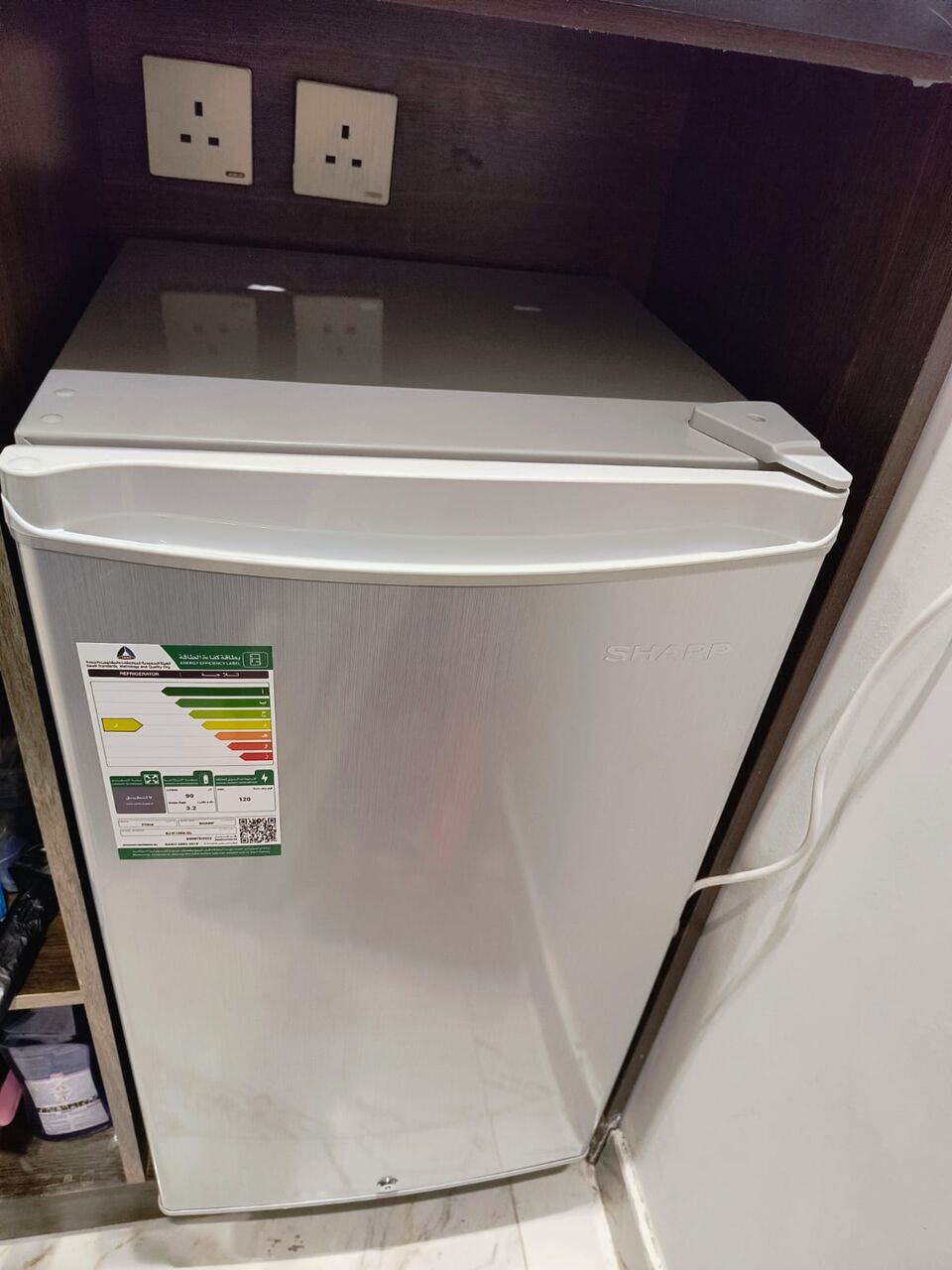 Al Arid, Appliances, SAR 750,  Sharp Refrigerator 90L In Mint Condition.