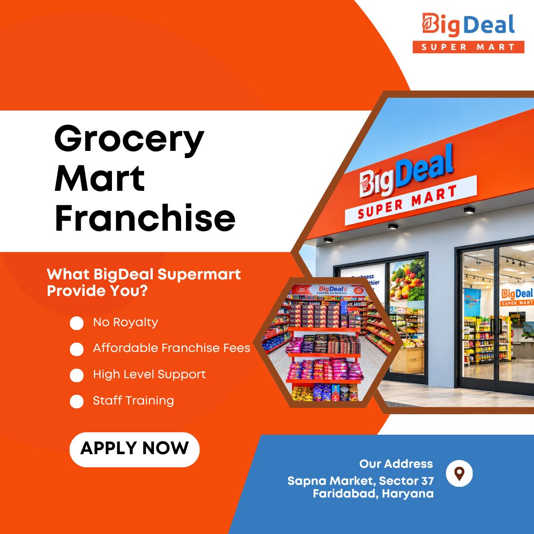 Faridabad, Business, Best Grocery Mart Franchise India 2026 | Earn Rs.2L Monthly | BigDeal Supermart