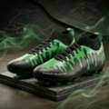 USD 83,  Stand Out On The Field With Bold Slime Green Football Cleats
