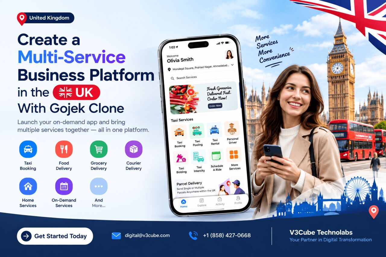 London, Software Development, Create A Multi-Service Business Platform In The UK With Gojek Clone