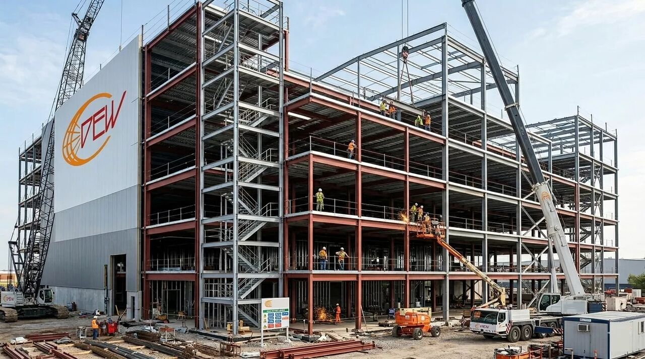 Hyderabad, Construction, First Class Scalable Multi-Floor Steel Buildings | DEW Equipments