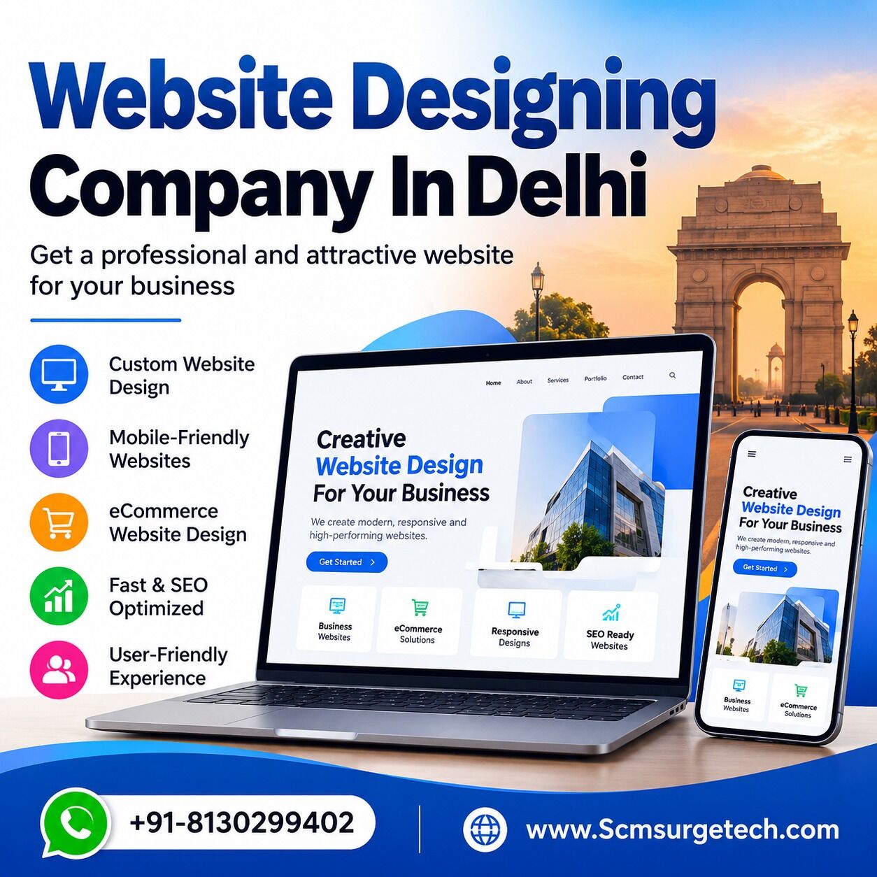 New Delhi, Legal, Website Designing Company In Delhi | SCM Surge Tech