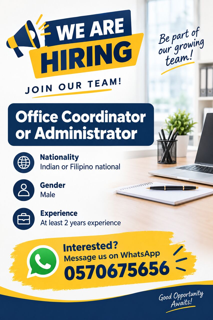 Riyadh, Jobs, Office Coordinator/Administrator