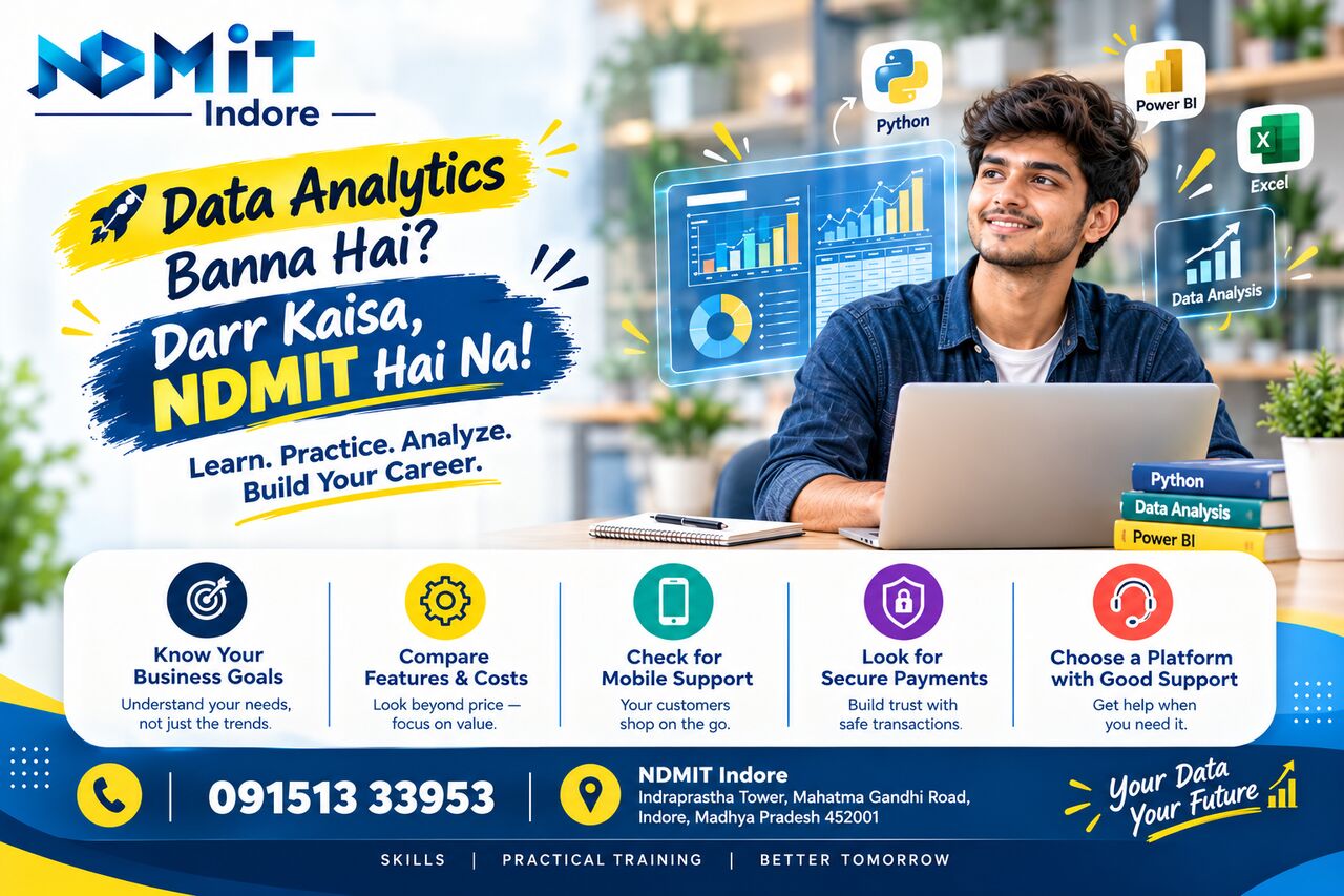 Indore, Lessons Offered, Data Analytics Course In Indore | Learn Python, Excel & Power BI &ndash; NDMIT